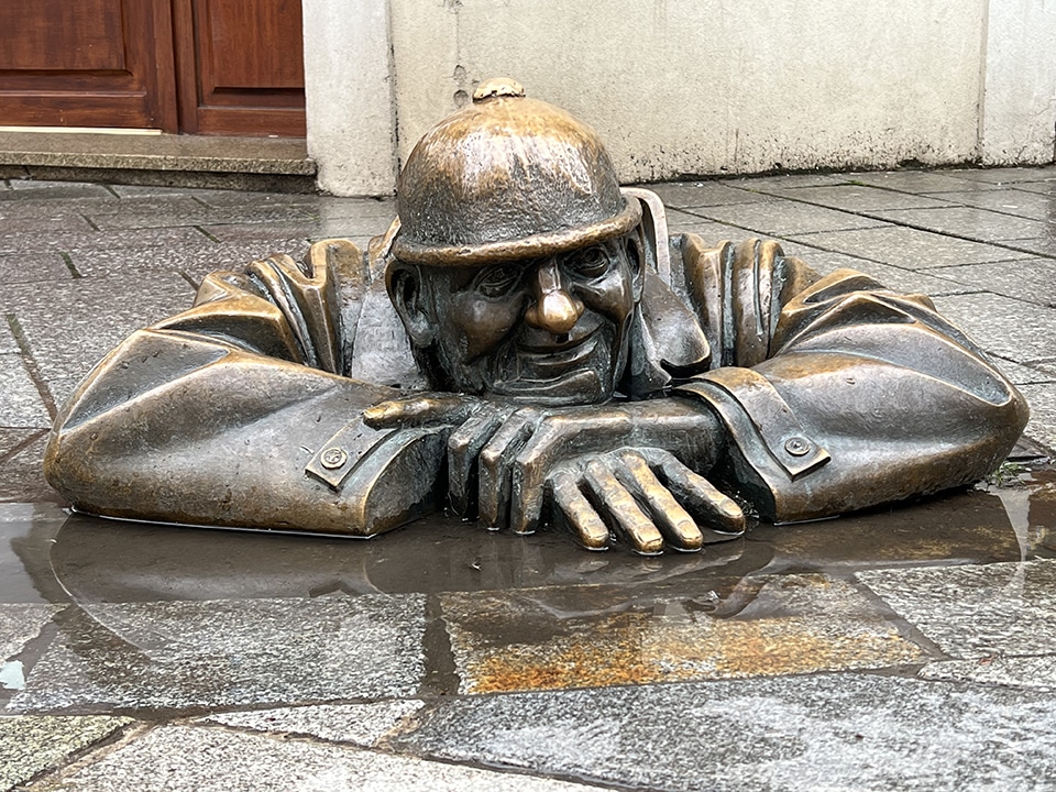 Čumil, the sewer worker, Bratislava.