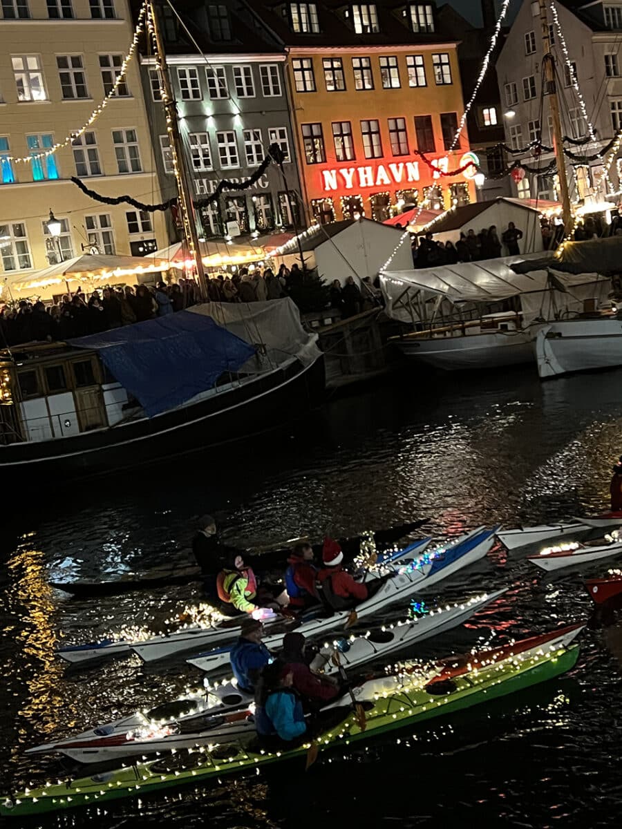 Santa Lucia parade, Nyhavn, Copenhagen.