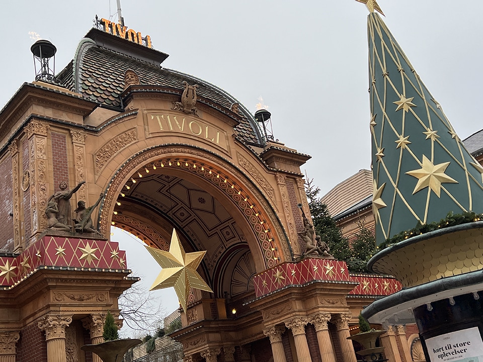 Visit Tivoli Gardens in Copenhagen at Christmas.